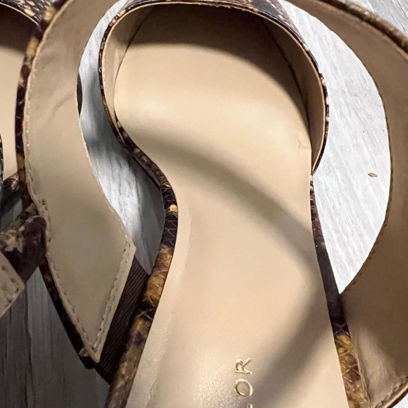 NIB - Ann Taylor Theodora Snake Slingback Pump in Brown Multi - Size 9 - Picture 10 of 12